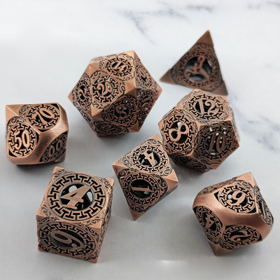 Back To Metal Dice Set Кусалуконо многоликие кости