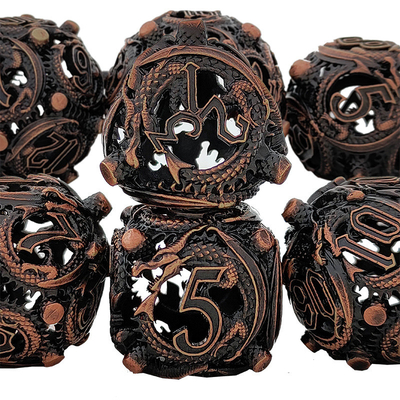 Longkong Circle Metal Dice Set DND Dungeon And Multi -Noodle RPG Шахматная игра