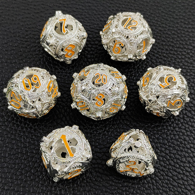 Longkong Circle Metal Dice Set DND Dungeon And Multi -Noodle RPG Шахматная игра