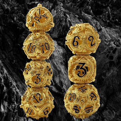 Longkong Circle Metal Dice Set DND Dungeon And Multi -Noodle RPG Шахматная игра