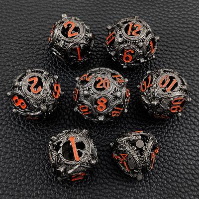Longkong Circle Metal Dice Set DND Dungeon And Multi -Noodle RPG Шахматная игра