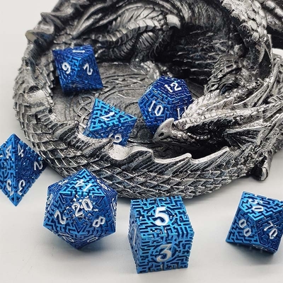 Полынистый лабиринт металлических костей набор DND Krusu'S Call RPG многогранный