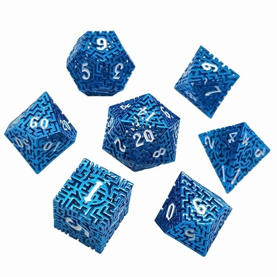Полынистый лабиринт металлических костей набор DND Krusu'S Call RPG многогранный