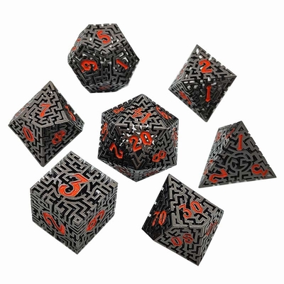 Полынистый лабиринт металлических костей набор DND Krusu'S Call RPG многогранный