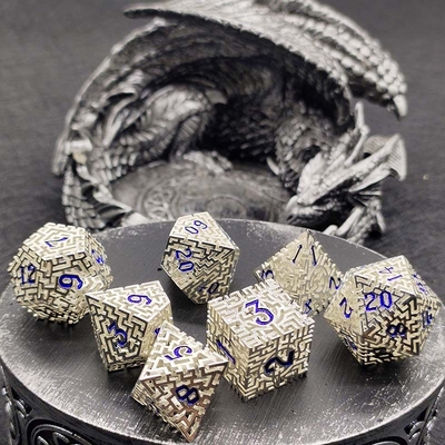 Полынистый лабиринт металлических костей набор DND Krusu'S Call RPG многогранный