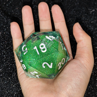 20D Single Resin Running Sand Dice Set Cruzu's Call RPG#DND#Coc (Одноразмерная смола)