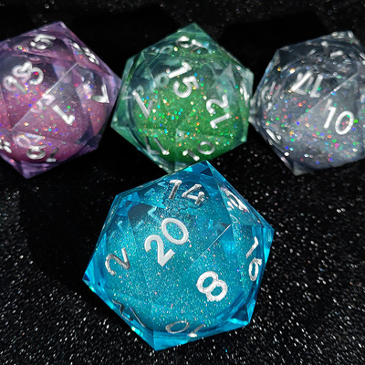 20D Single Resin Running Sand Dice Set Cruzu's Call RPG#DND#Coc (Одноразмерная смола)
