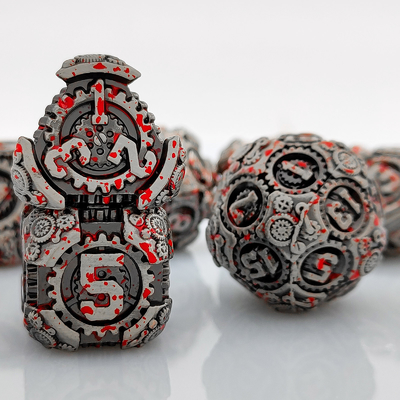 Metal Gear Dice Set DND Dungeons And Dragons TRPG Многогранные кости D6 Таблица