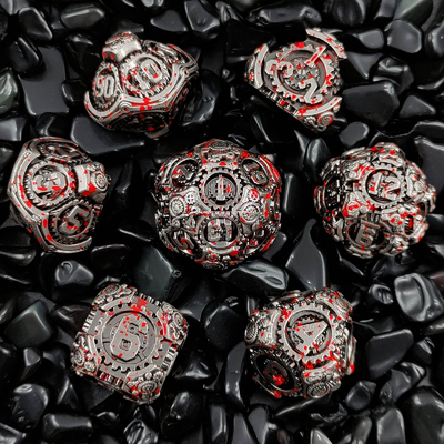 Metal Gear Dice Set DND Dungeons And Dragons TRPG Многогранные кости D6 Таблица