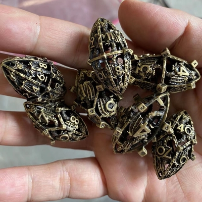 Творческий регби на тему Metal Hollow RPG Dice Set Dragon And Dungeon DND