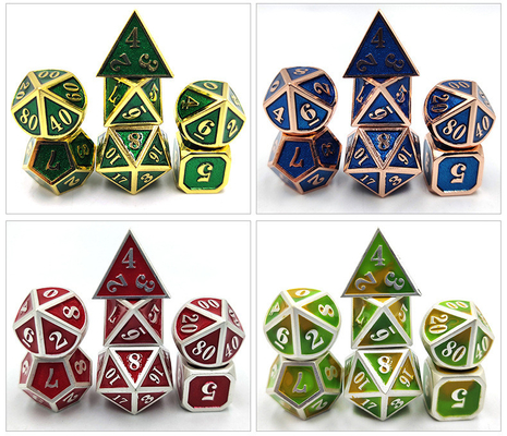 DND RPG Mini Metal Dice Running Group Game Для настольных игр с несколькими лицами