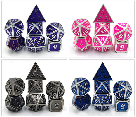 DND RPG Mini Metal Dice Running Group Game Для настольных игр с несколькими лицами