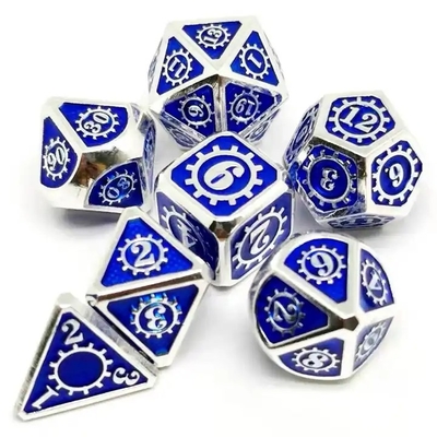 Красочная игра на кости из твердого металла Kuusu DND RPG