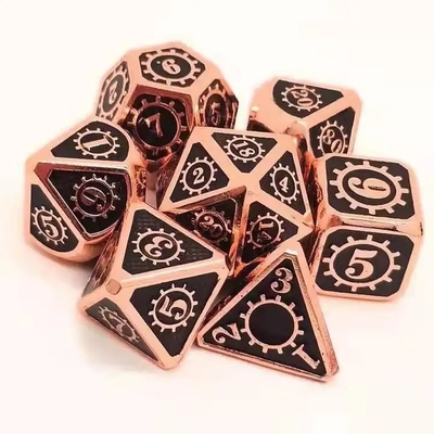 Красочная игра на кости из твердого металла Kuusu DND RPG