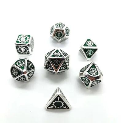 Красочная игра на кости из твердого металла Kuusu DND RPG