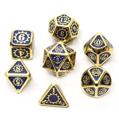 Красочная игра на кости из твердого металла Kuusu DND RPG
