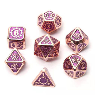 Красочная игра на кости из твердого металла Kuusu DND RPG