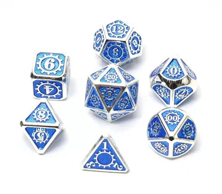 Красочная игра на кости из твердого металла Kuusu DND RPG