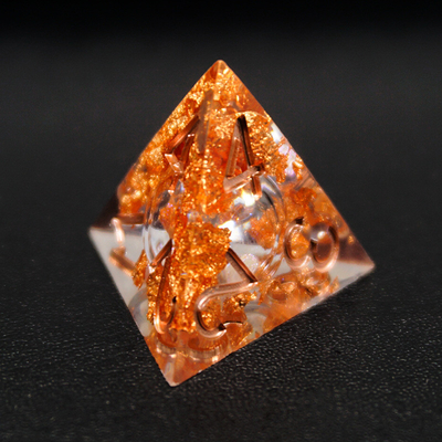 Yellow Flurry Line RPG Resin Dice Set Krusu DND для подарков и коллекций