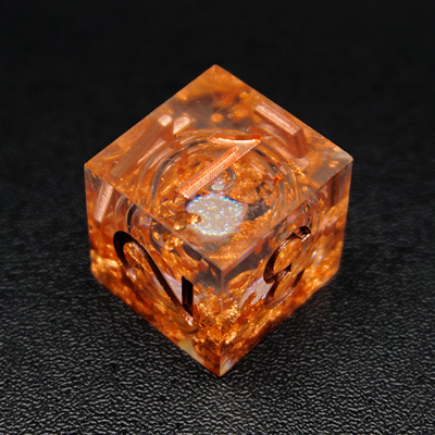 Yellow Flurry Line RPG Resin Dice Set Krusu DND для подарков и коллекций