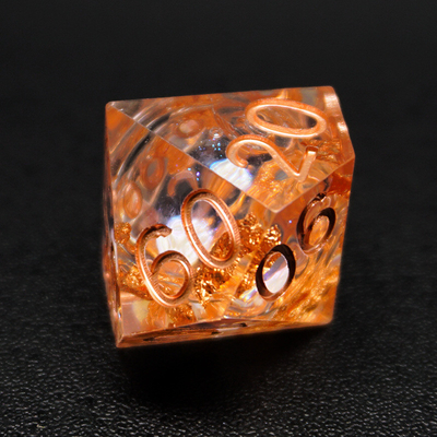 Yellow Flurry Line RPG Resin Dice Set Krusu DND для подарков и коллекций