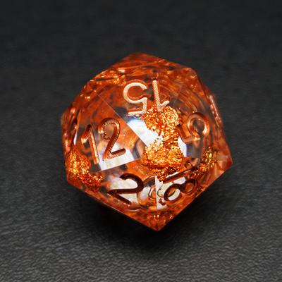 Yellow Flurry Line RPG Resin Dice Set Krusu DND для подарков и коллекций