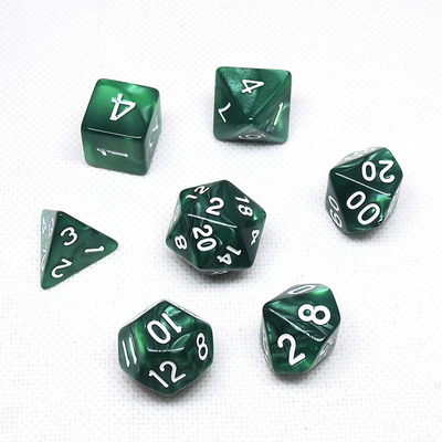 Комплект костей из полицветной смолы#Rpg#Dnd#Coc Marble Pattern Preminum и Luxury