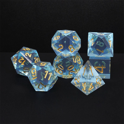 Многоцветный смоловый материал набор костей#Rpg#Dnd#Coc Прозрачный