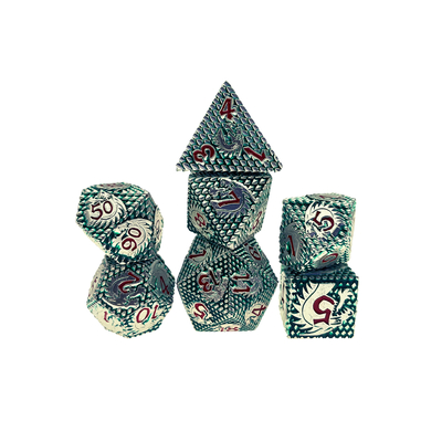 Фолк-Скалы Металлические кости Мульти-Нудле настольный игровой набор#Dnd#Rpg#Coc