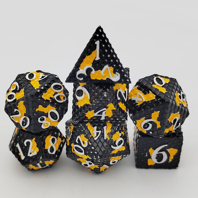 Python Texture Metal Dice Set Multi-Face Desktop Game#Dnd#Coc Игра на рабочем столе с множественными лицами