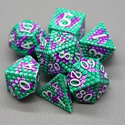 Python Texture Metal Dice Set Multi-Face Desktop Game#Dnd#Coc Игра на рабочем столе с множественными лицами