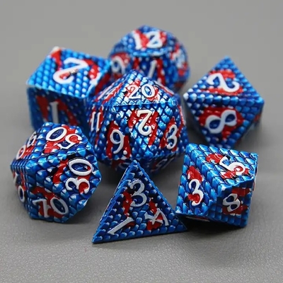 Python Texture Metal Dice Set Multi-Face Desktop Game#Dnd#Coc Игра на рабочем столе с множественными лицами