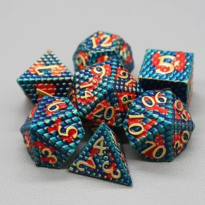 Python Texture Metal Dice Set Multi-Face Desktop Game#Dnd#Coc Игра на рабочем столе с множественными лицами