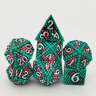 Python Texture Metal Dice Set Multi-Face Desktop Game#Dnd#Coc Игра на рабочем столе с множественными лицами