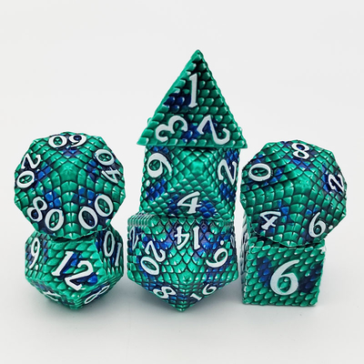 Python Texture Metal Dice Set Multi-Face Desktop Game#Dnd#Coc Игра на рабочем столе с множественными лицами