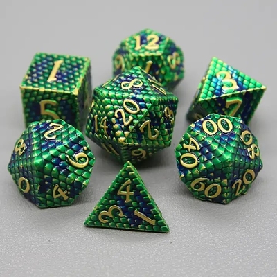 Python Texture Metal Dice Set Multi-Face Desktop Game#Dnd#Coc Игра на рабочем столе с множественными лицами