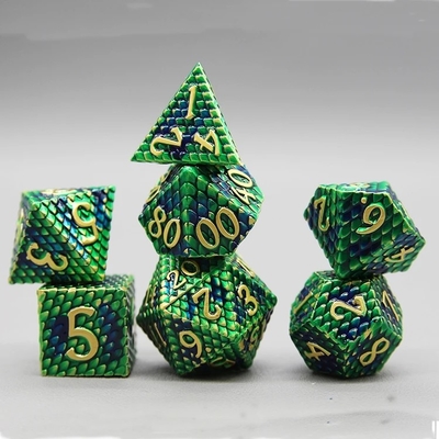 Python Texture Metal Dice Set Multi-Face Desktop Game#Dnd#Coc Игра на рабочем столе с множественными лицами