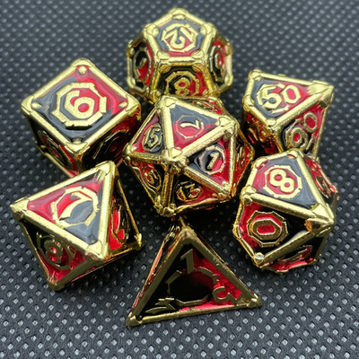 Настольная игра Металл многоликий RPG кости набор Dnd Coc многоцветный