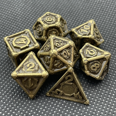 Металлическая многолинейная игра в кости Dnd Rpg Coc