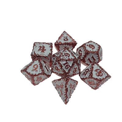 White Tree Vine Metal Multi Face Dice Set Настольная игра #Dnd#Rpg#Coc