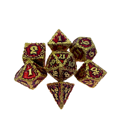 White Tree Vine Metal Multi Face Dice Set Настольная игра #Dnd#Rpg#Coc