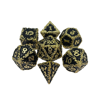 White Tree Vine Metal Multi Face Dice Set Настольная игра #Dnd#Rpg#Coc