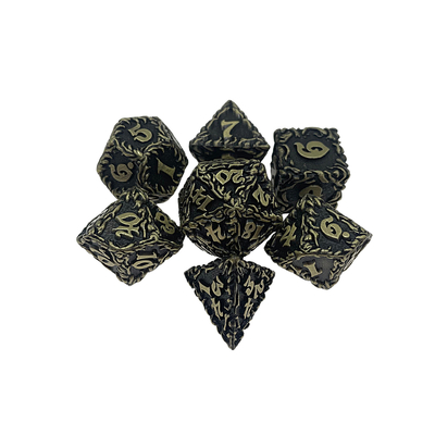 White Tree Vine Metal Multi Face Dice Set Настольная игра #Dnd#Rpg#Coc