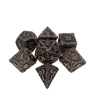 White Tree Vine Metal Multi Face Dice Set Настольная игра #Dnd#Rpg#Coc
