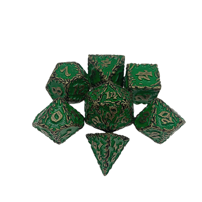 White Tree Vine Metal Multi Face Dice Set Настольная игра #Dnd#Rpg#Coc
