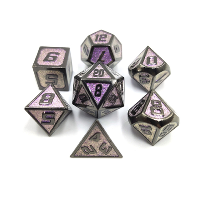 Flash Powder Metal Multi Face Role Играть в кости Синий персонаж