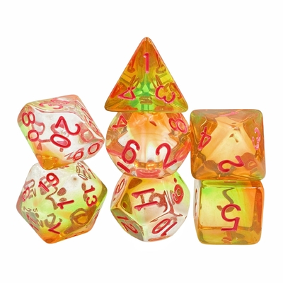 Цветная кристаллическая смола настольная игра на кости набор DND кости