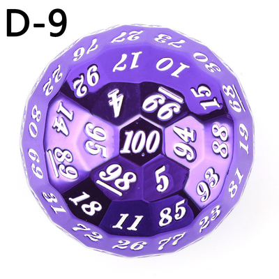 Цветные твердые 100D металлические кости набор подземелье и дракон DND # RPG # COC