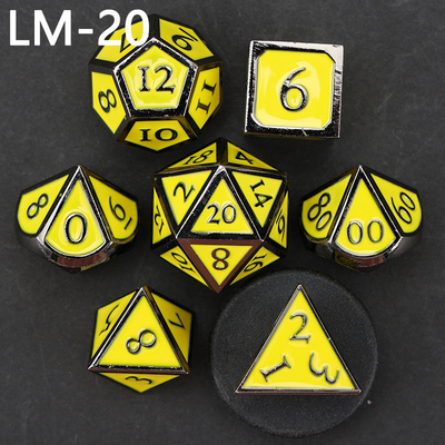 Специализированная металлическая твердая кость D20 игра D &amp; D многогранная кость DND набор костей RPG