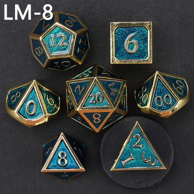 Специализированная металлическая твердая кость D20 игра D &amp; D многогранная кость DND набор костей RPG